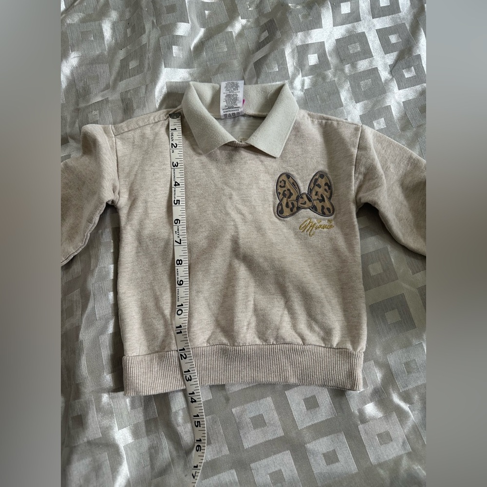 Disney junior Minnie Mouse collard sweatshirt vintage style size 3T - Picture 10 of 11
